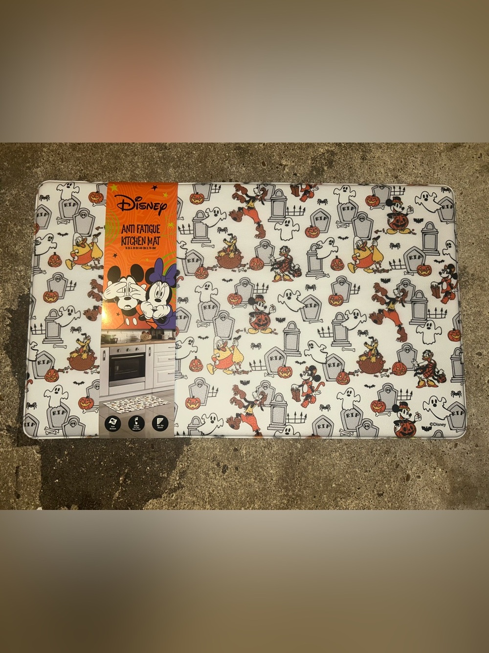 Disney Mickey Mouse Halloween Anti-Fatigue Kitchen Mat